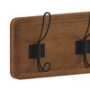 Flash Furniture 24" Classic Brown Wall Mount Coat Rack with Hooks HFKHD-GDI-CRE8-632315-GG